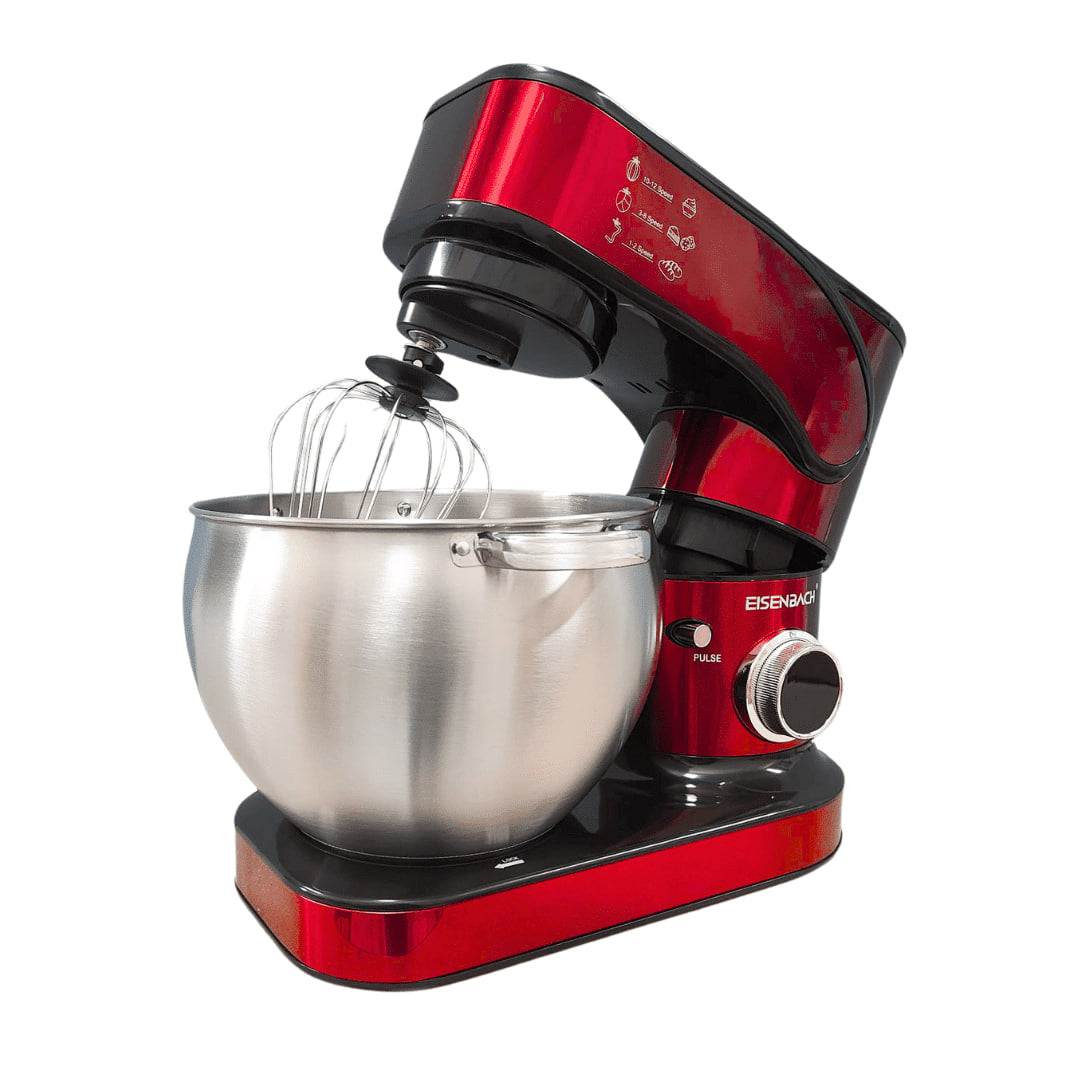 Amasadora Batidora Eisenbach 12 L – 12 Velocidades, Pantalla Táctil led, bol de 12L acero inoxidable, Potente Motor 2800W y Accesorios Incluidos.