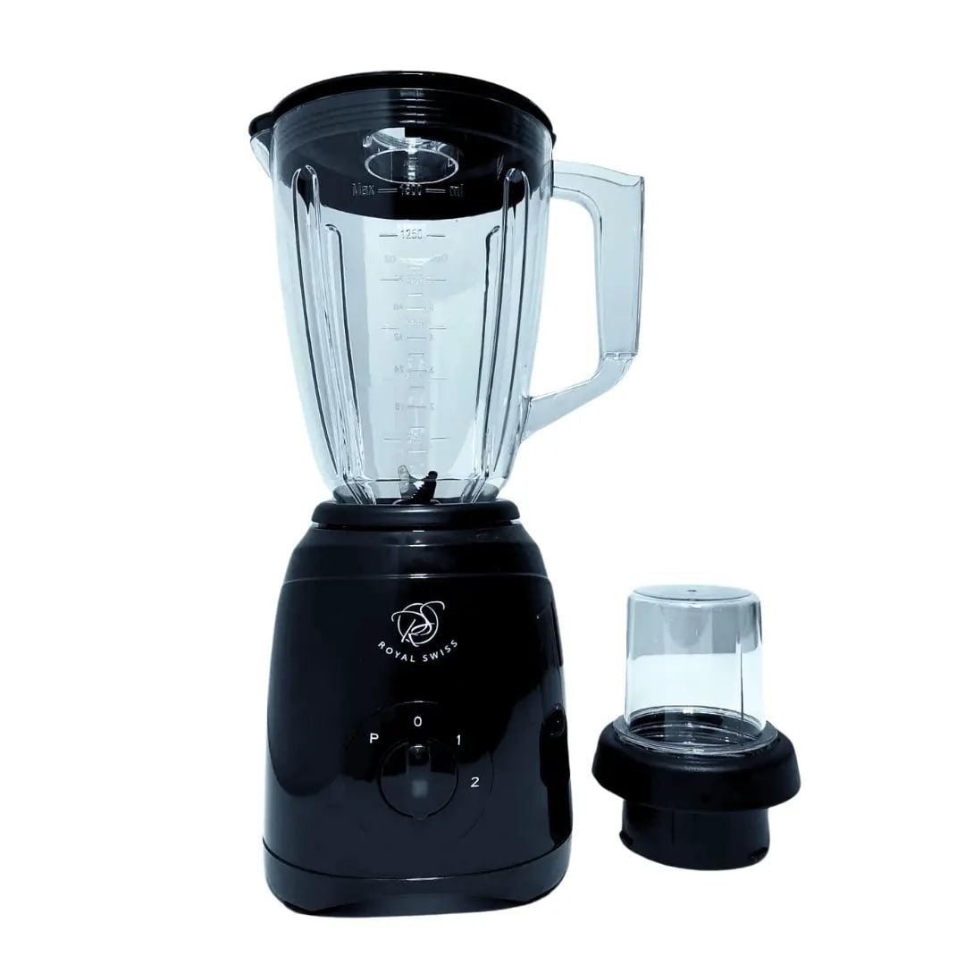 Licuadora con molinillo Royal Swiss con base de plastico 1030w de potencia