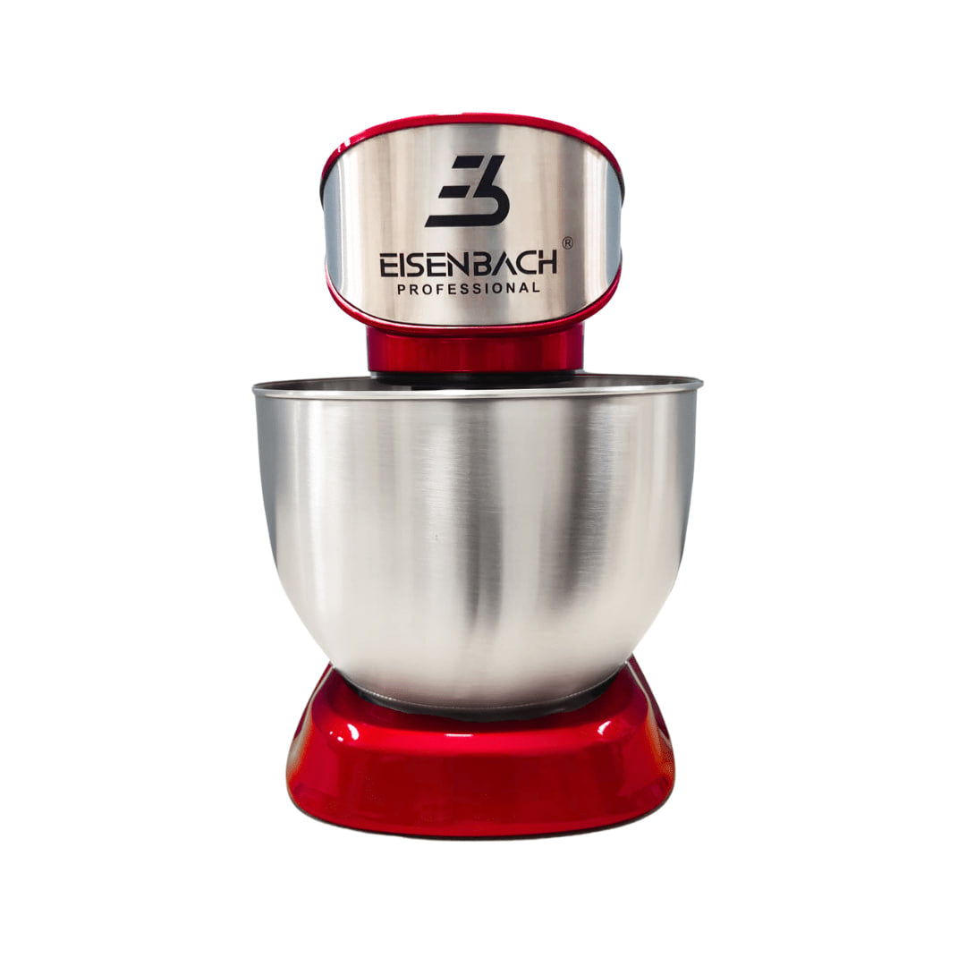 Amasadora Batidora Eisenbach 8 Litros – 6 Velocidades, Bol de Acero Inoxidable, Potente Motor 2000W, Sistema Planetario, Pantalla LCD y Accesorios Incluidos.