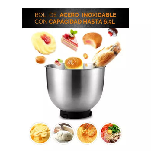 Robot Amasadora batidora Eisenbach 6.5 litros/2000w