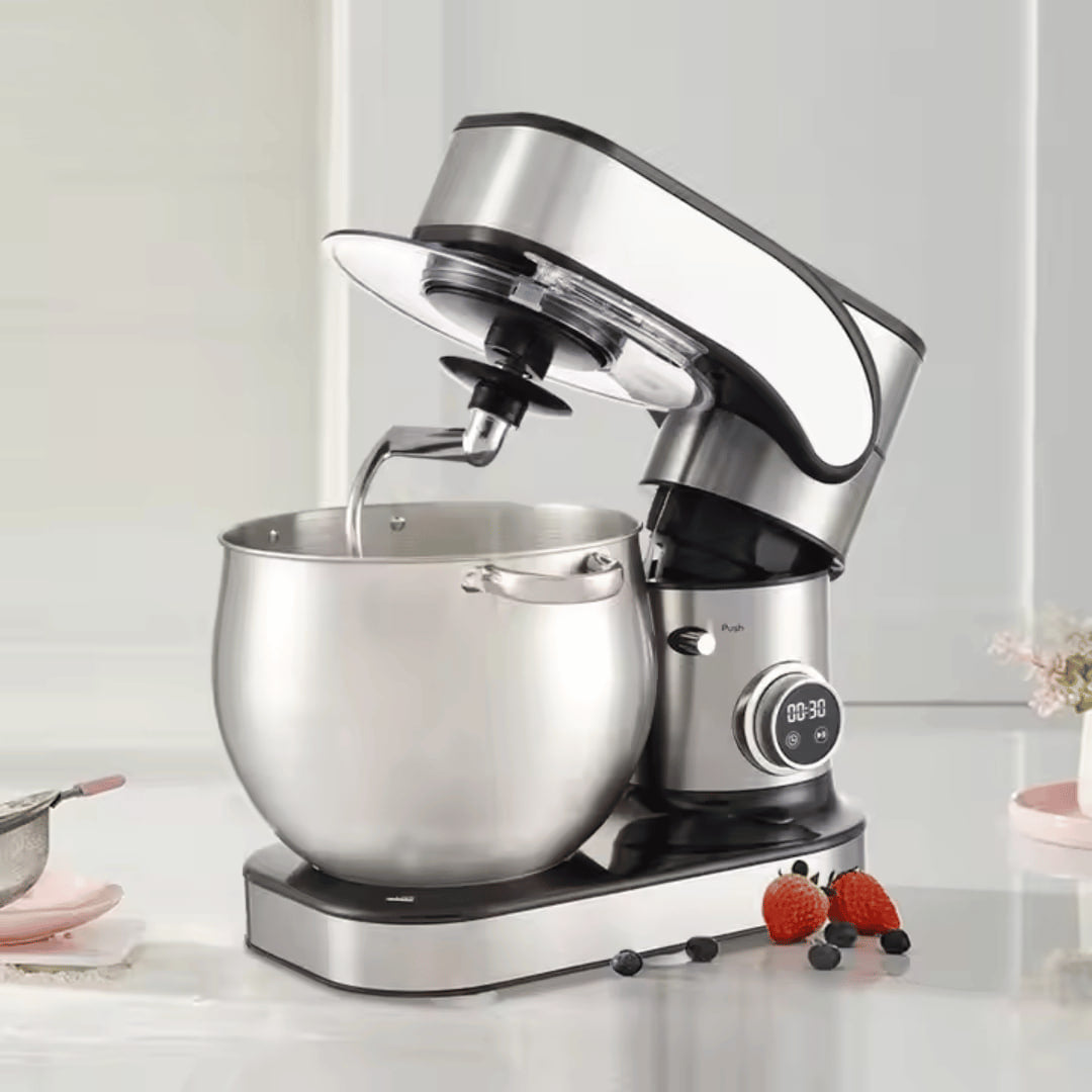 Amasadora Batidora Eisenbach 12 L – 12 Velocidades, Pantalla Táctil led, bol de 12L acero inoxidable, Potente Motor 2800W y Accesorios Incluidos.