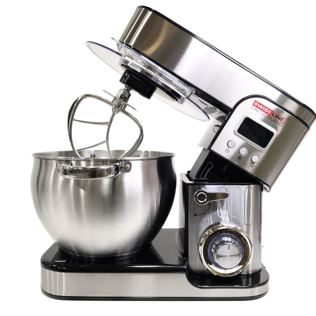 Amasadora Batidora Swiss Line/ 9 litros / 2800w Amasa, bate y mezcla / Pantalla LCD par velocidades y temporizador